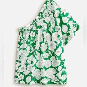 J.Crew One Shoulder Floral Top